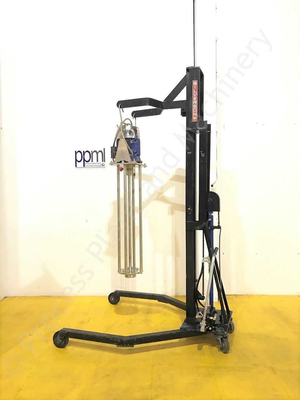 Used 7.5kw Silverson GX10 High Shear Batch Mixer with Mobile Hydraulic